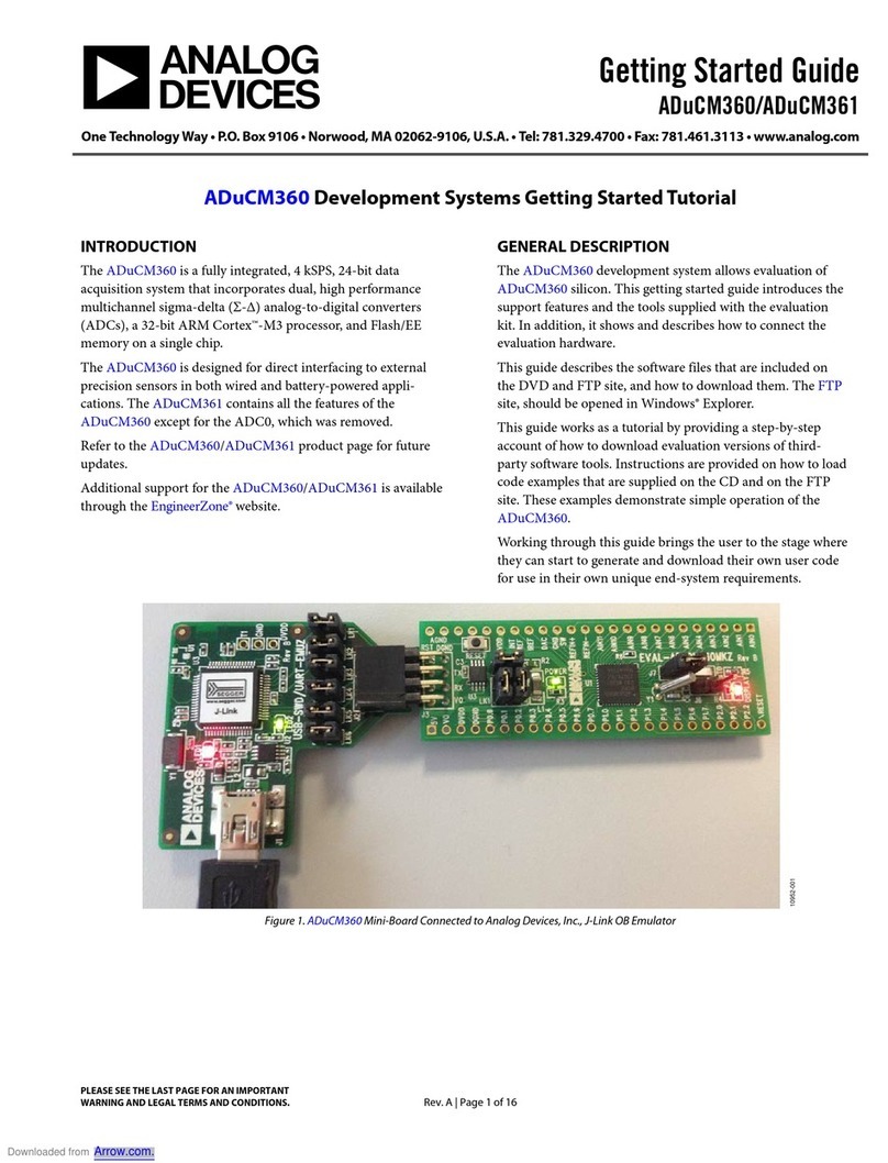 Analog Devices ADuCM360 User manual