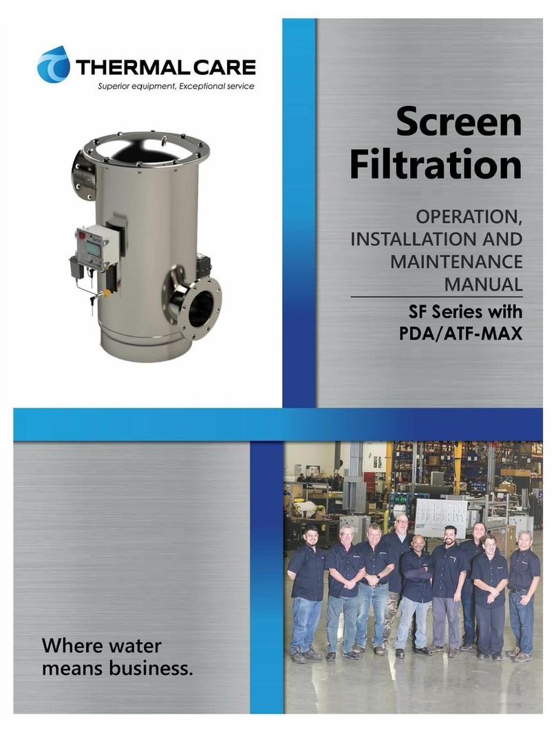 Thermal Care SF Series Operation, installation, and maintenance manual