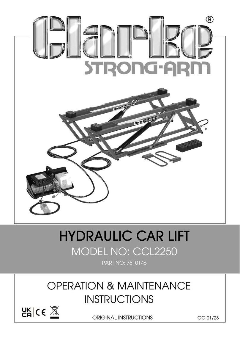 Clarke STRONG-ARM CCL2250 Instruction Manual Clarke STRONG-ARM CCL2250 Instruction Manual