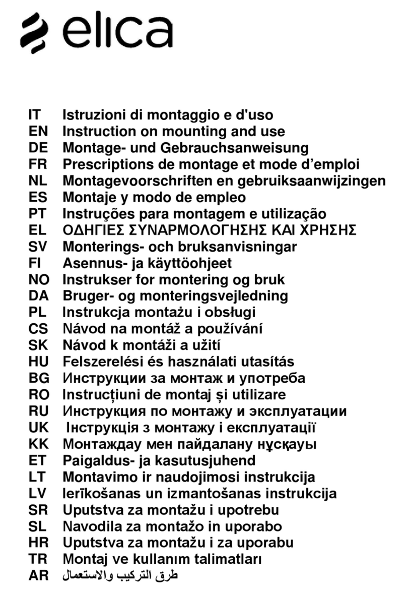 ELICA NIKOLATESLA BL/F/83 Technical manual ELICA NIKOLATESLA BL/F/83 Technical manual