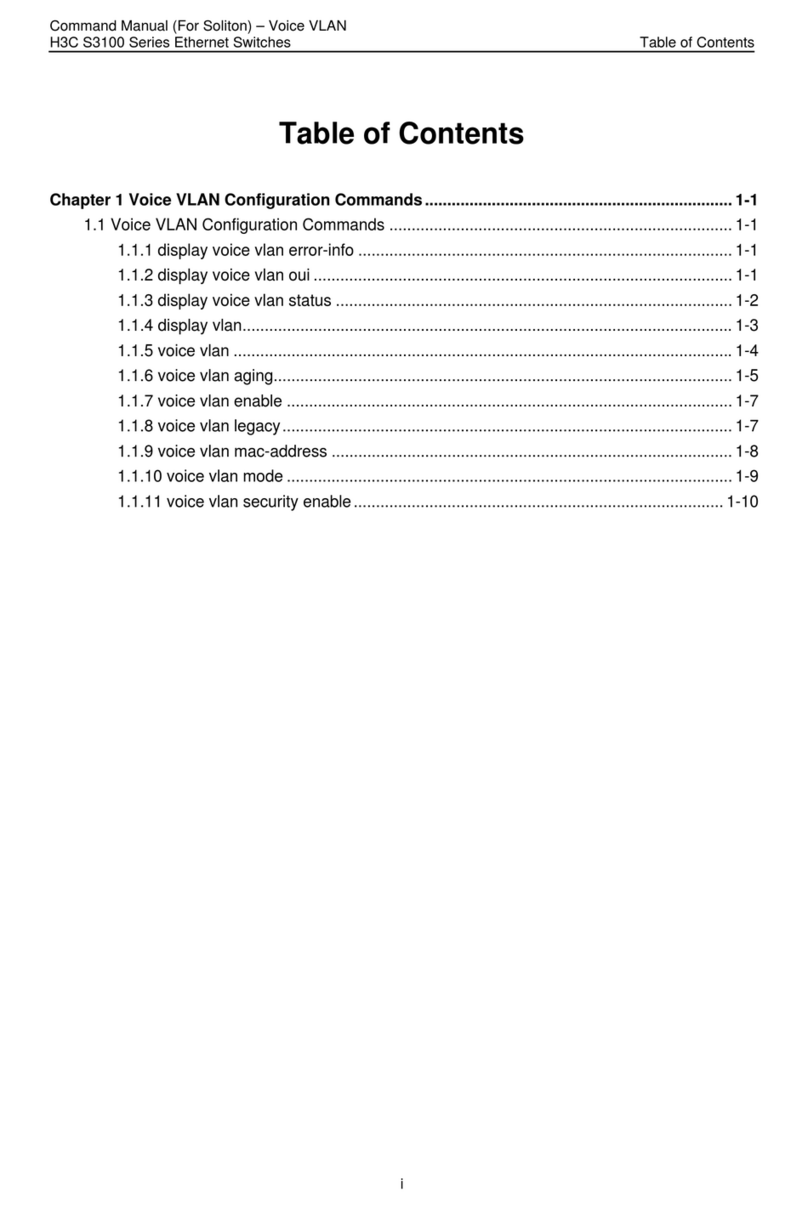 H3C S3100 Series Command manual