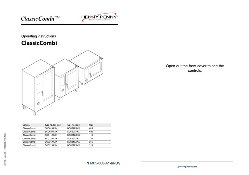 Henny Penny ClassicCombi operating instructions
