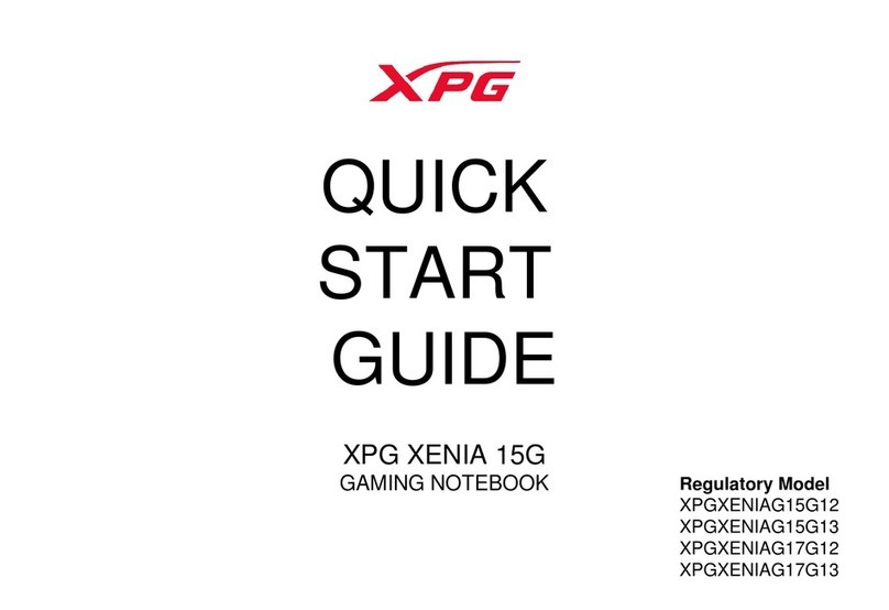 XPG XENIA 15G User manual