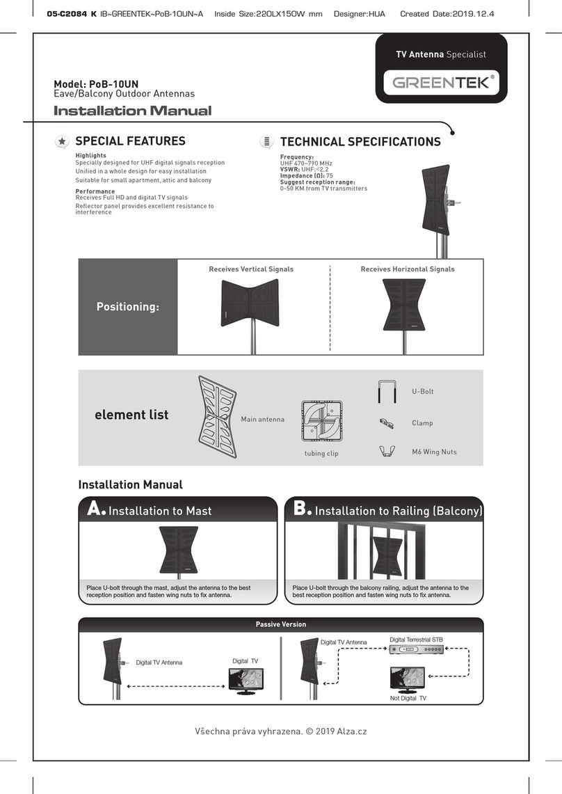 Greentek PoB-10UN installation manual