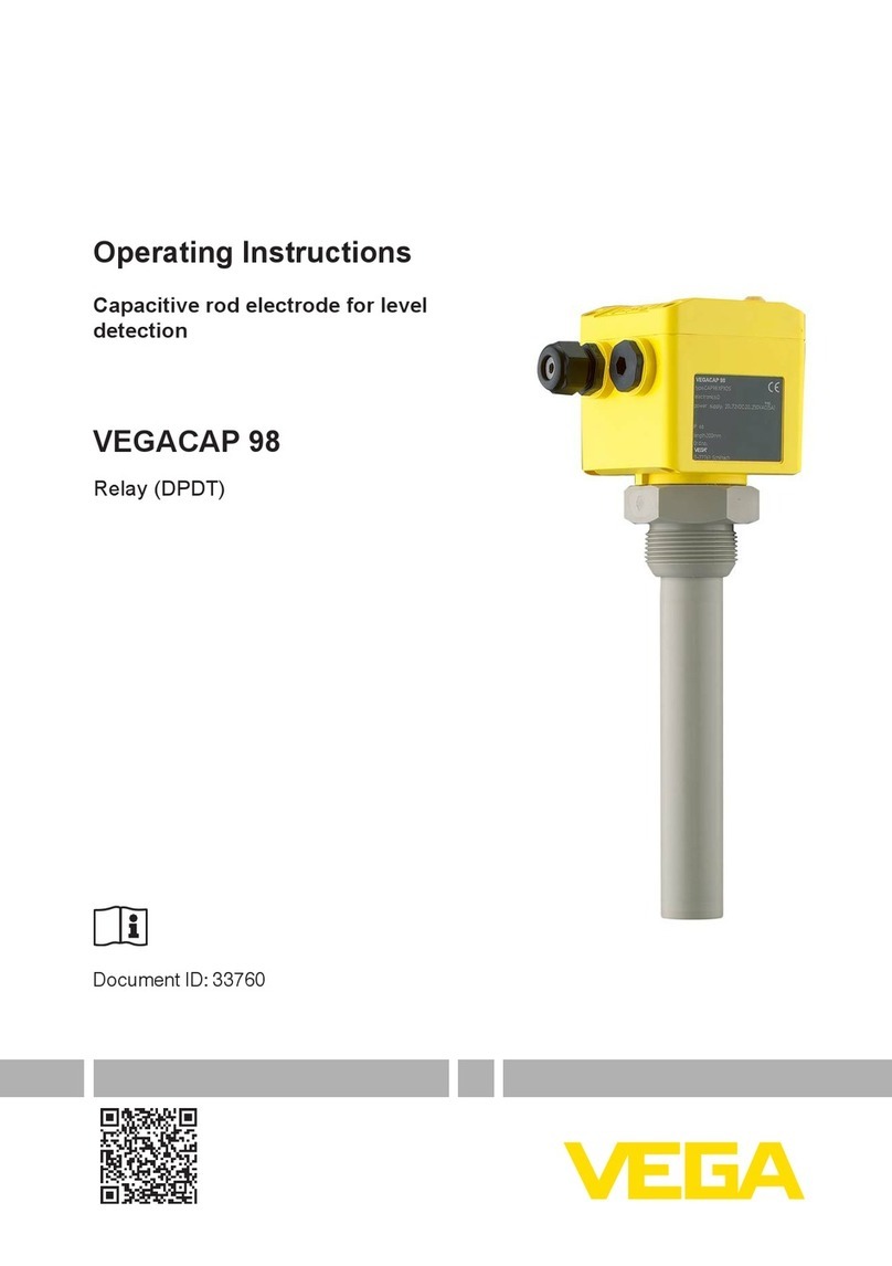 Vega VEGACAP 98 operating instructions