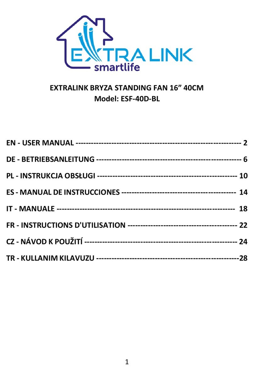Smart Life EXTRALINK BRYZA ESF-40D-BL user manual