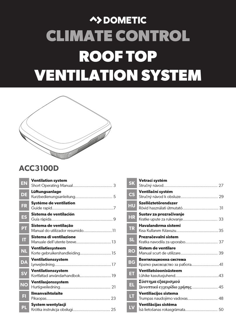 Dometic ACC3100D User manual