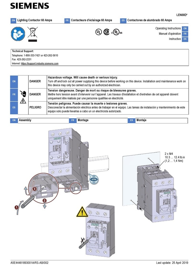 Siemens LEN00D Series User manual