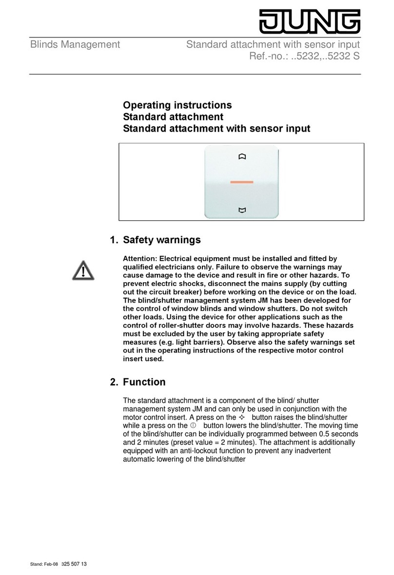 Jung 5232 Series User manual