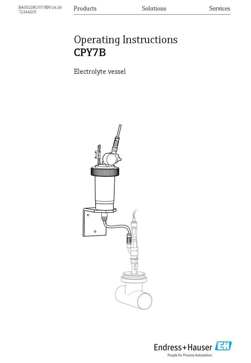 Endress+Hauser CPY7B User manual