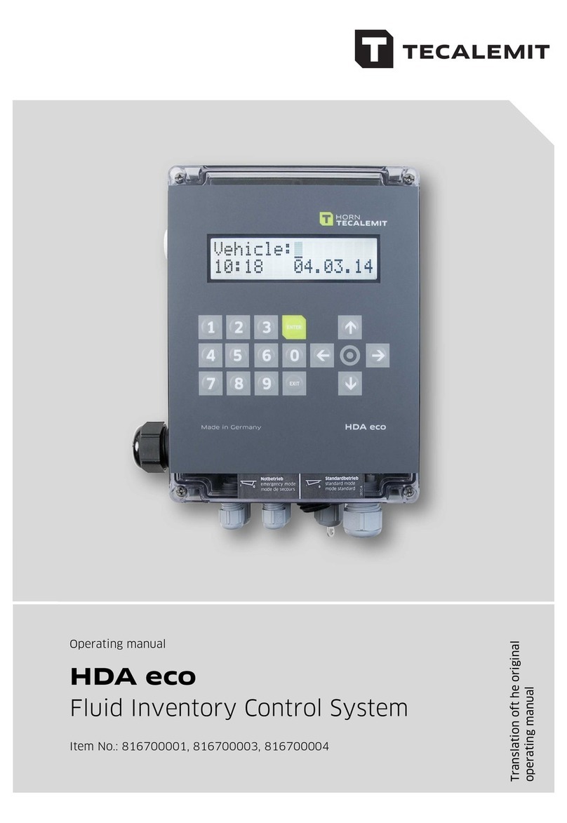 TECALEMIT HDA eco operating manual