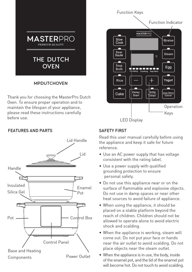 Masterpro DUTCH OVEN User manual