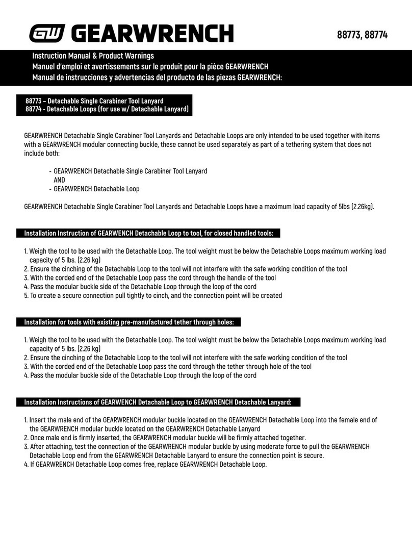 Gearwrench 88773 instruction manual