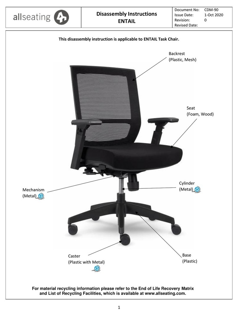 Allseating ENTAIL Disassembly instructions Allseating ENTAIL Disassembly instructions