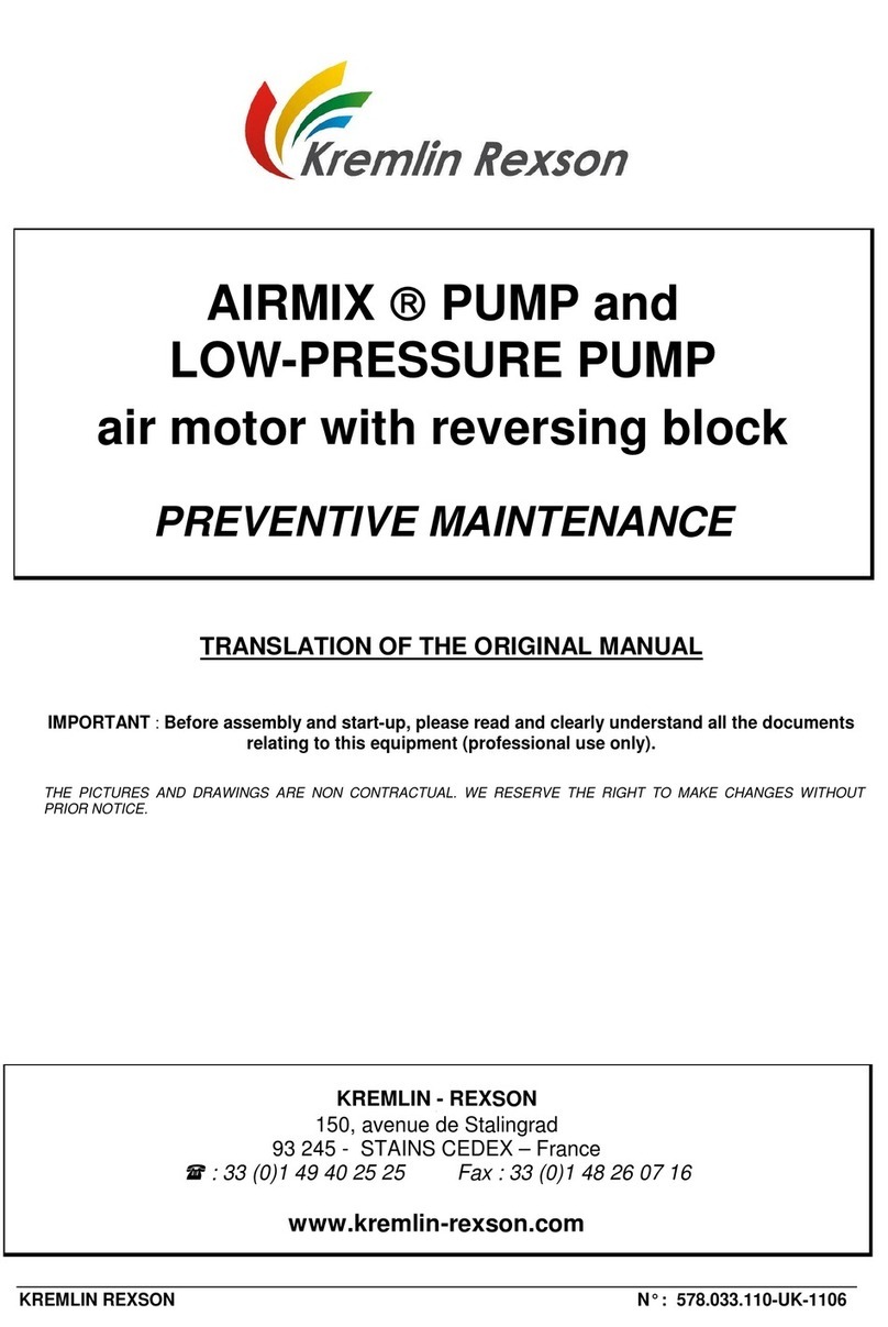 Kremlin-Rexson AIRMIX 16C240 Translation of the original manual