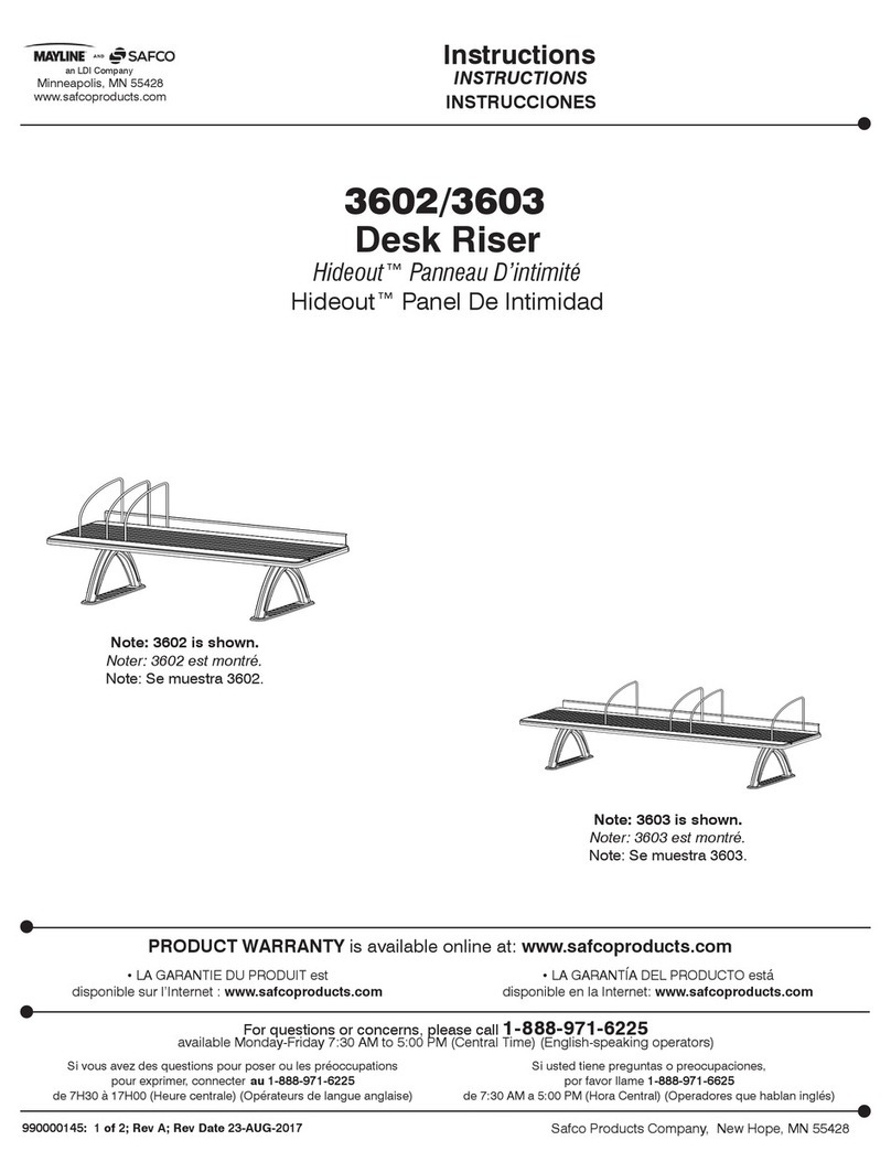 LDI MAYLINE SAFCO Hideout 3602 User manual LDI MAYLINE SAFCO Hideout 3602 User manual