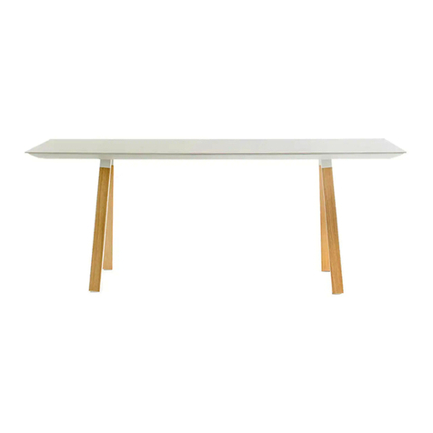 Pedrali Arki-Table Wood ARKW200X100 Assembly instructions