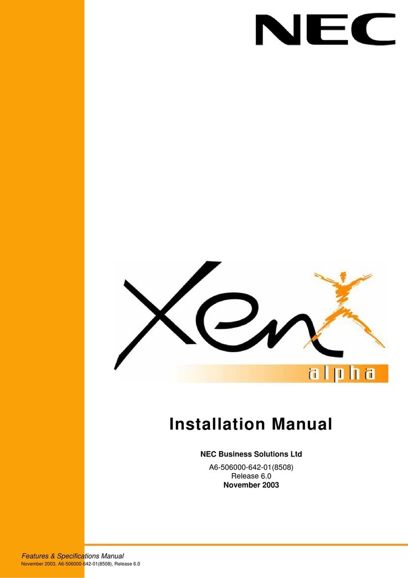 NEC Xen alpha User manual