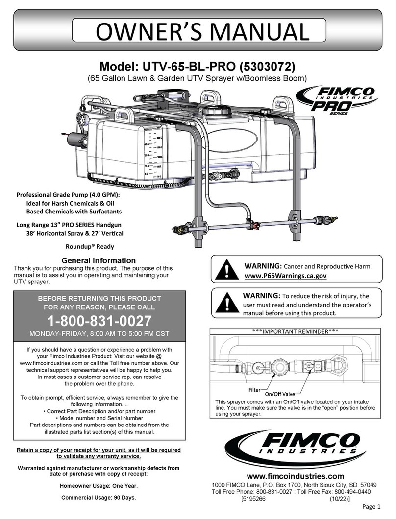 Fimco PRO Series owner's manual