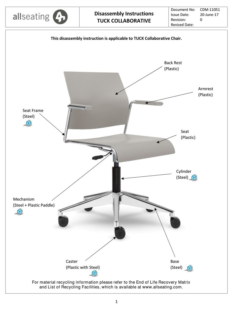 Allseating TUCK COLLABORATIVE Installation instructions Allseating TUCK COLLABORATIVE Installation instructions