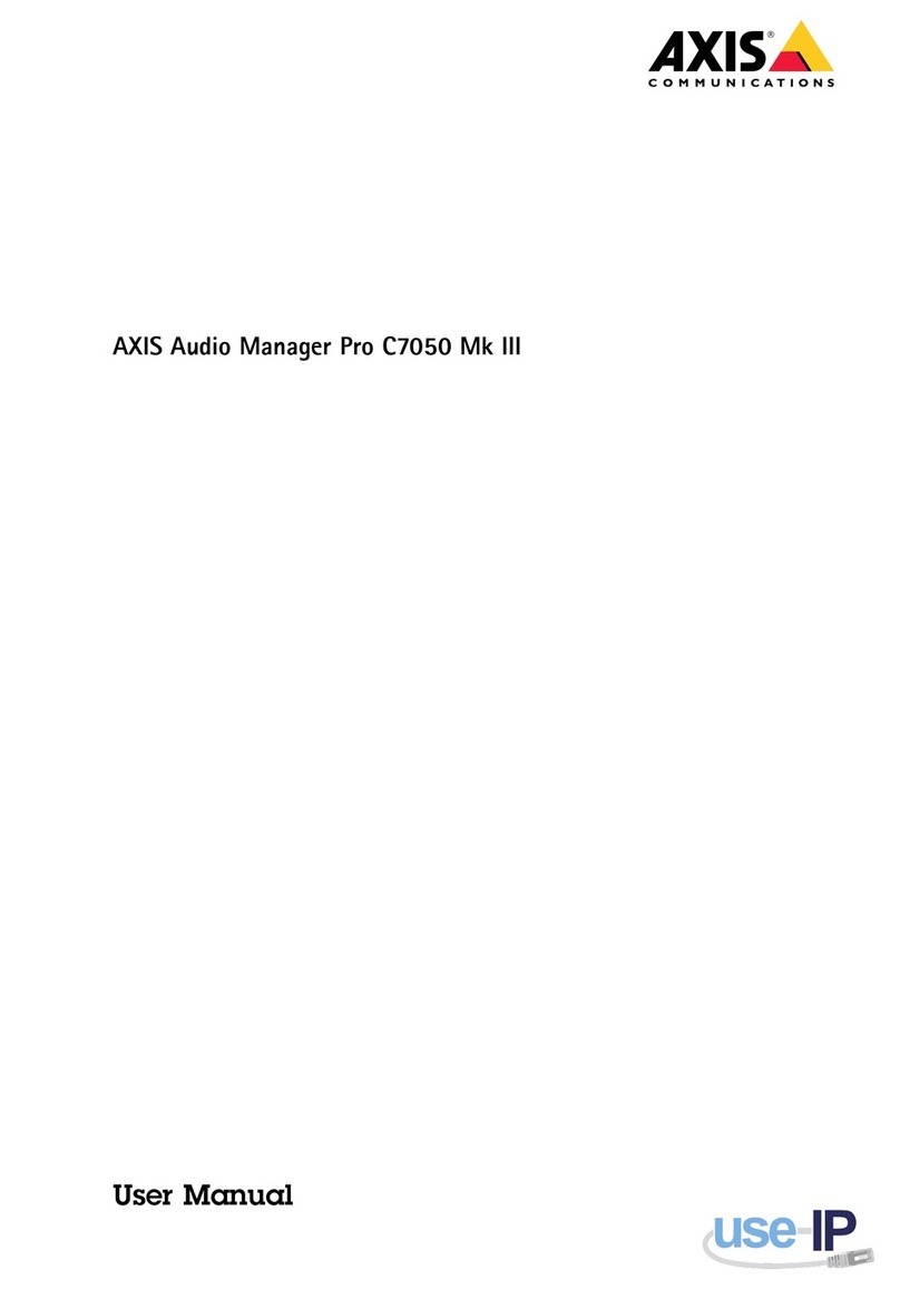 Axis Audio Manager Pro C7050 Mk III user manual
