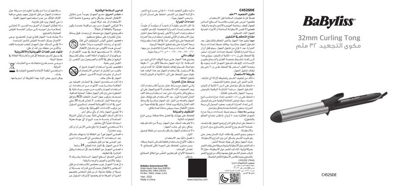BaByliss C452SDE User manual