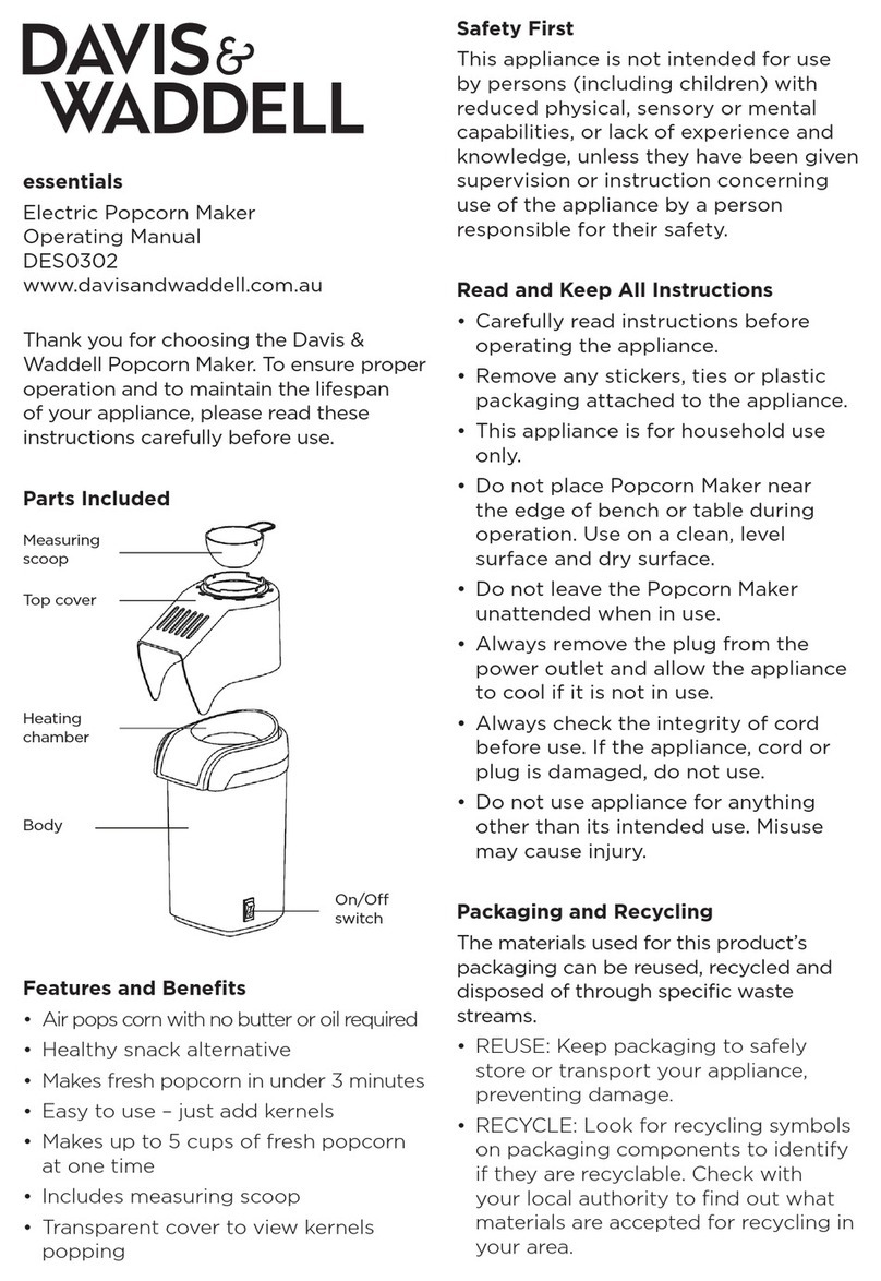 Davis & Waddell essentials DES0302 User manual