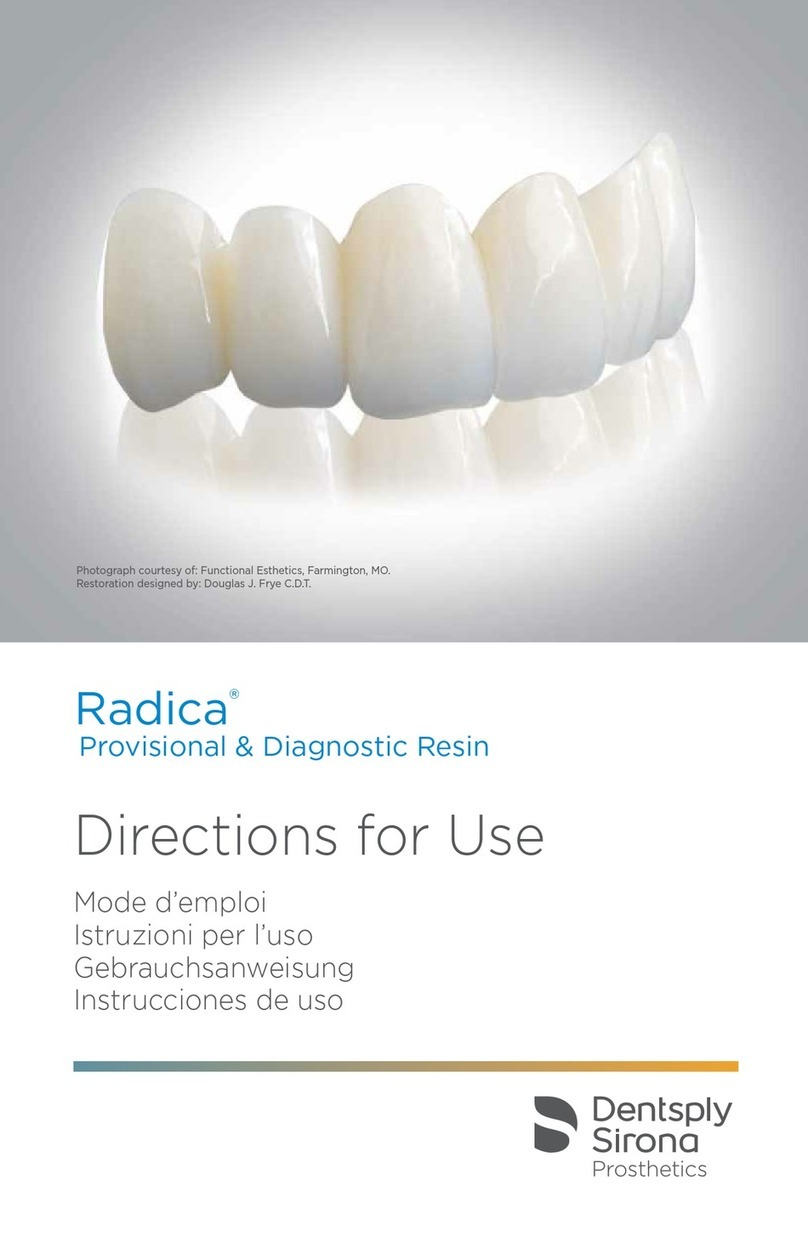 Dentsply Sirona Radica Provisional Directions for use Dentsply Sirona Radica Provisional Directions for use