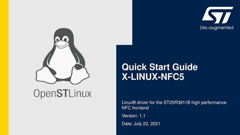 ST X-LINUX-NFC5 User manual