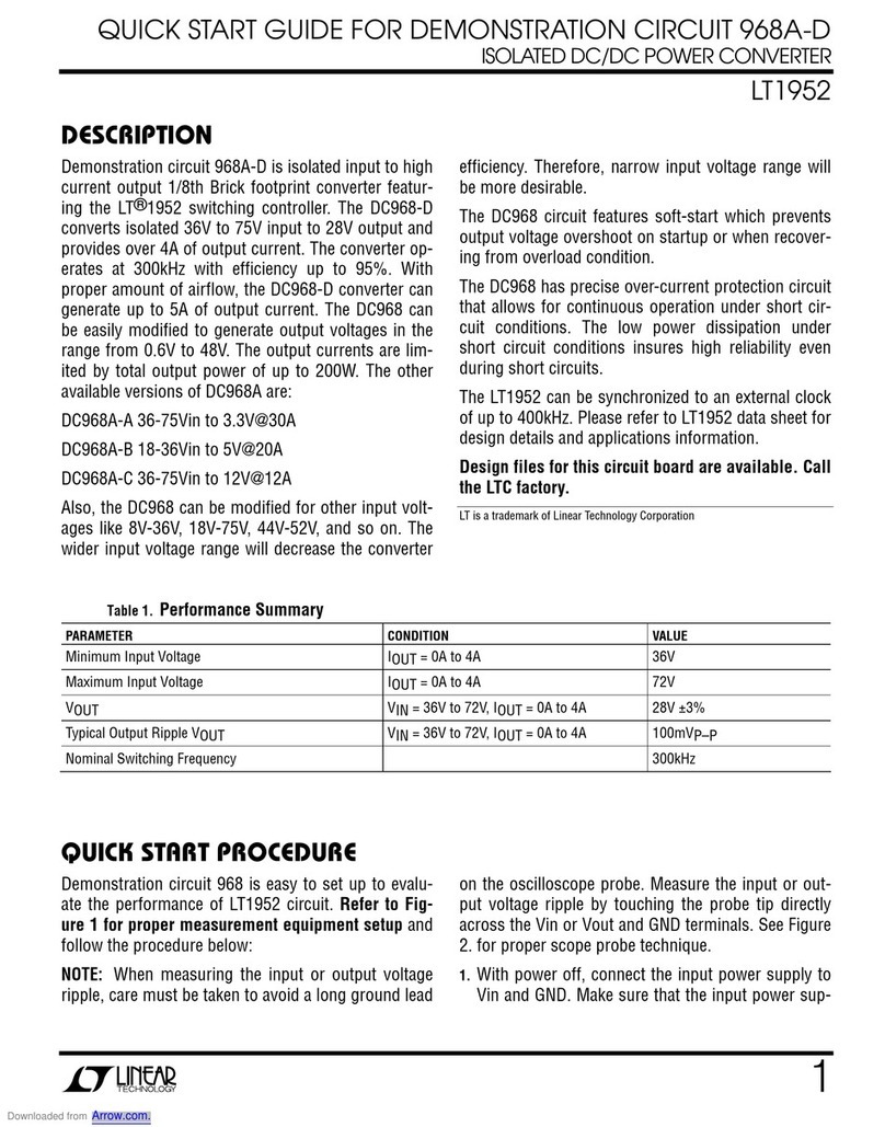 Linear Technology 968A-D User manual Linear Technology 968A-D User manual