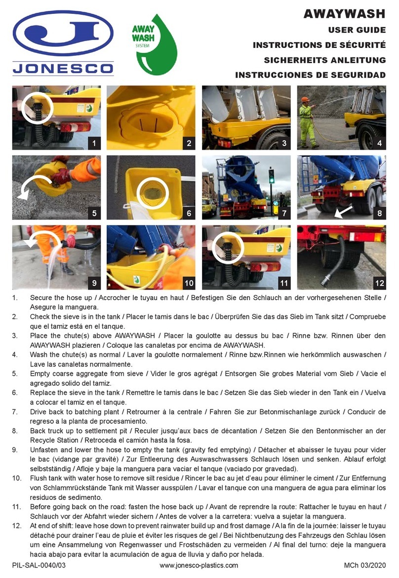Jonesco AWAYWASH user guide