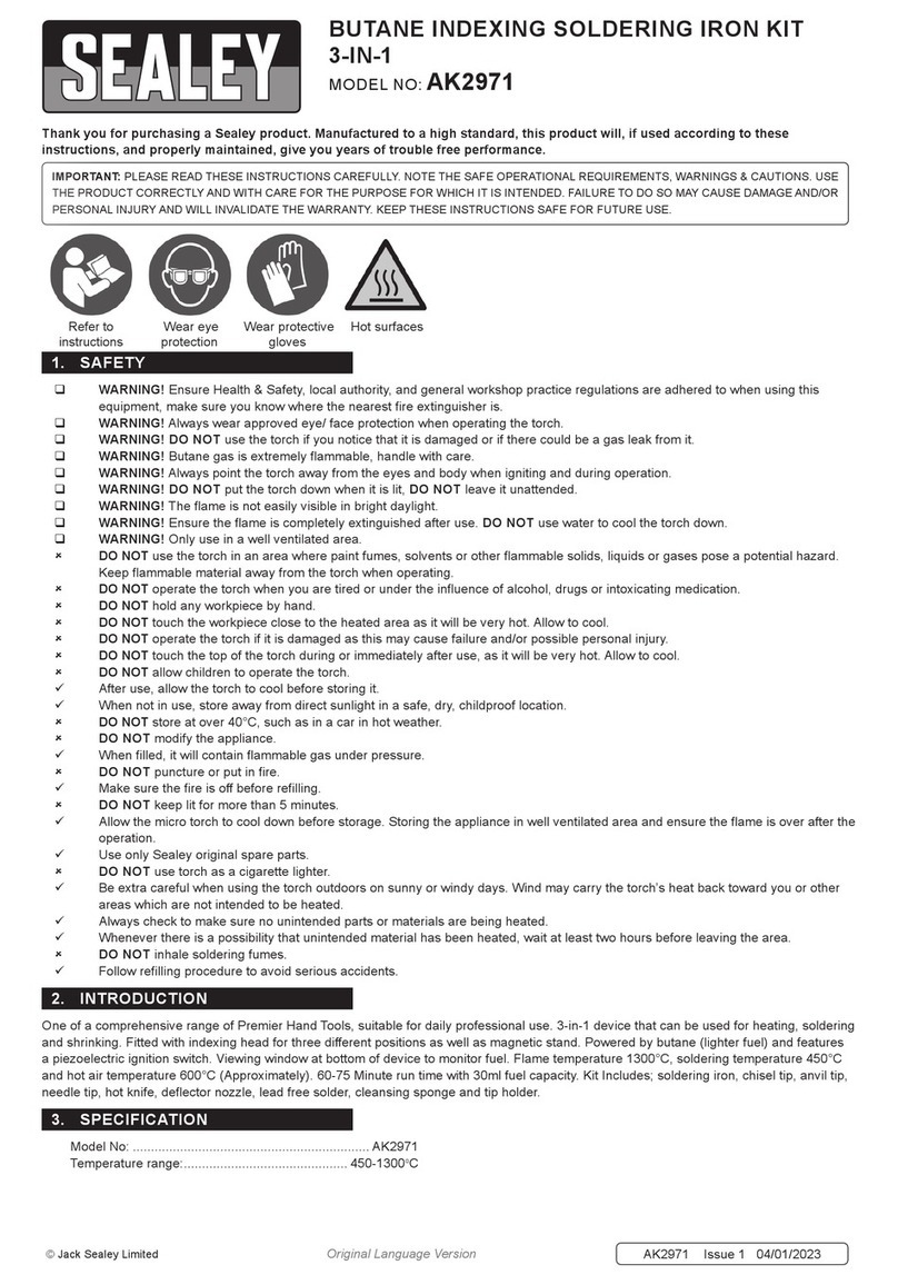 Sealey AK2971 instructions