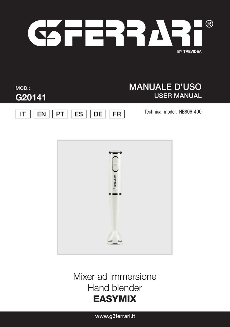 TREVIDEA G3 FERRARI EASYMIX G20141 user manual