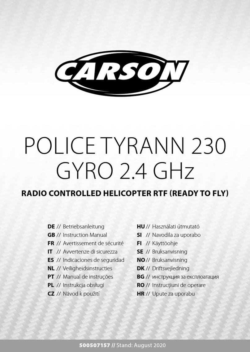 Carson POLICE TYRANN 230 GYRO 2.4 GHz instruction manual