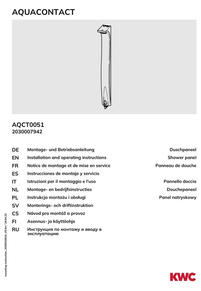 KWC AQUACONTACT AQCT0051 User manual