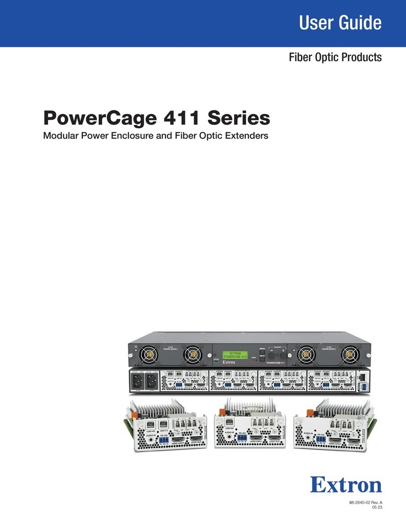 Extron electronics PowerCage 411 Series User manual