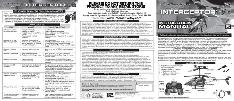 interactivetoy BladeRunner Series User manual interactivetoy BladeRunner Series User manual