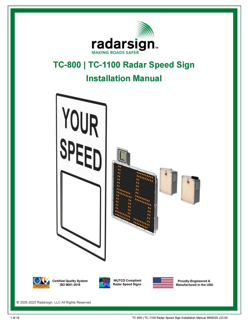 Radarsign TC-800 User manual