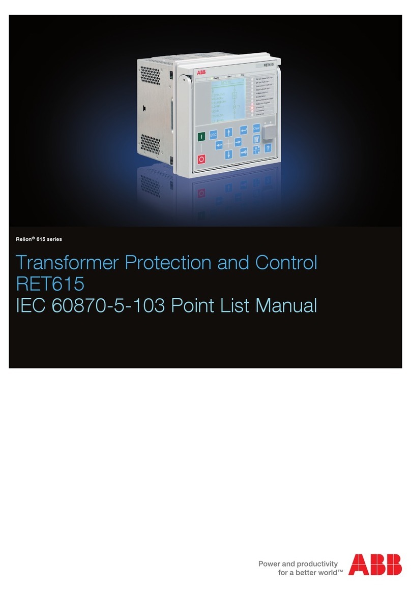 ABB Relion 615 series manual