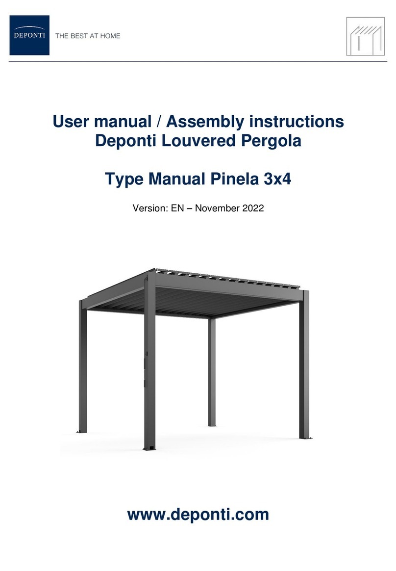 Deponti Manual Pinela 3x4 User manual & assembly instructions