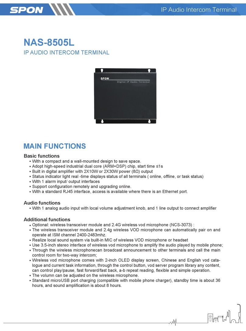 Spon NAS-8505L quick start guide
