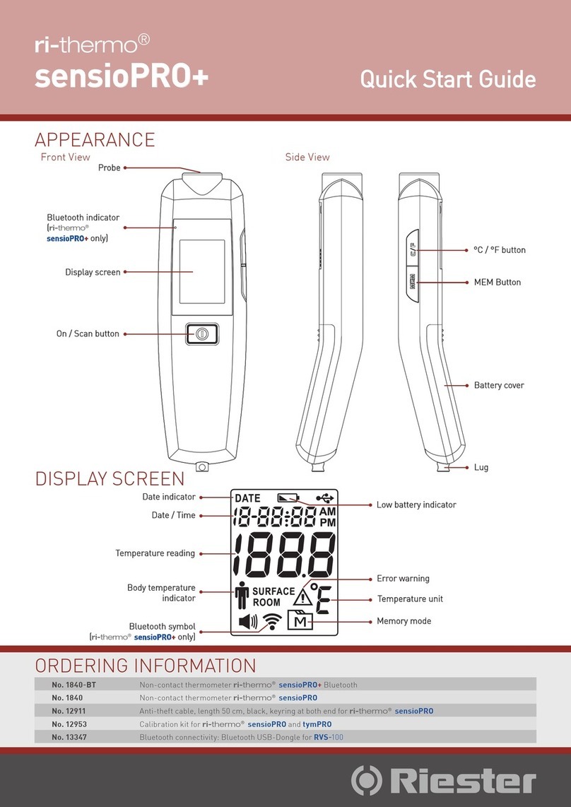 Riester ri-thermo sensioPRO+ quick start guide