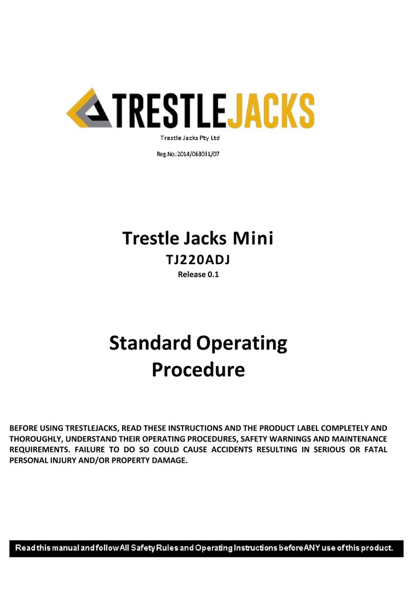 TrestleJacks USA TJ220ADJ Standard operating procedure