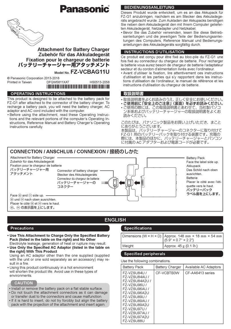 Panasonic FZ-VCBAG11U User manual