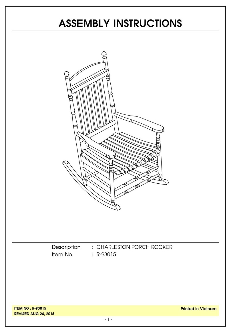 Unfinished Furniture of Wilmington CHARLESTON R-93015 Assembly instructions