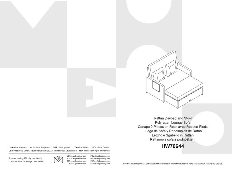Costway HW70644 Assembly instructions Costway HW70644 Assembly instructions