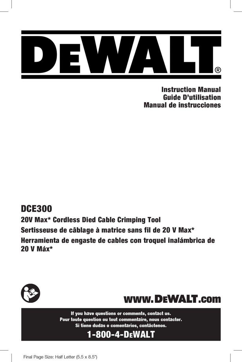 DeWalt DCE300M2 User manual