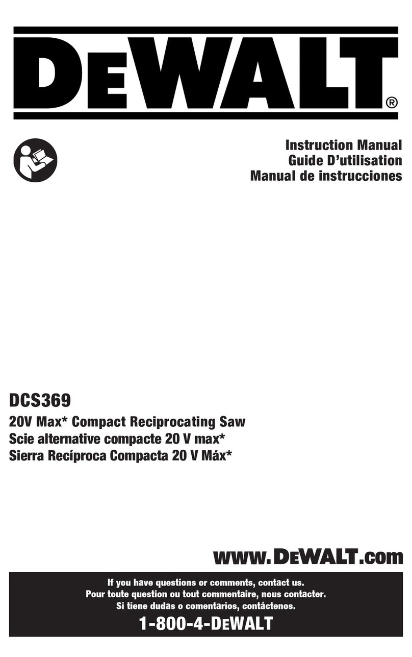 DeWalt DCS369E1 User manual