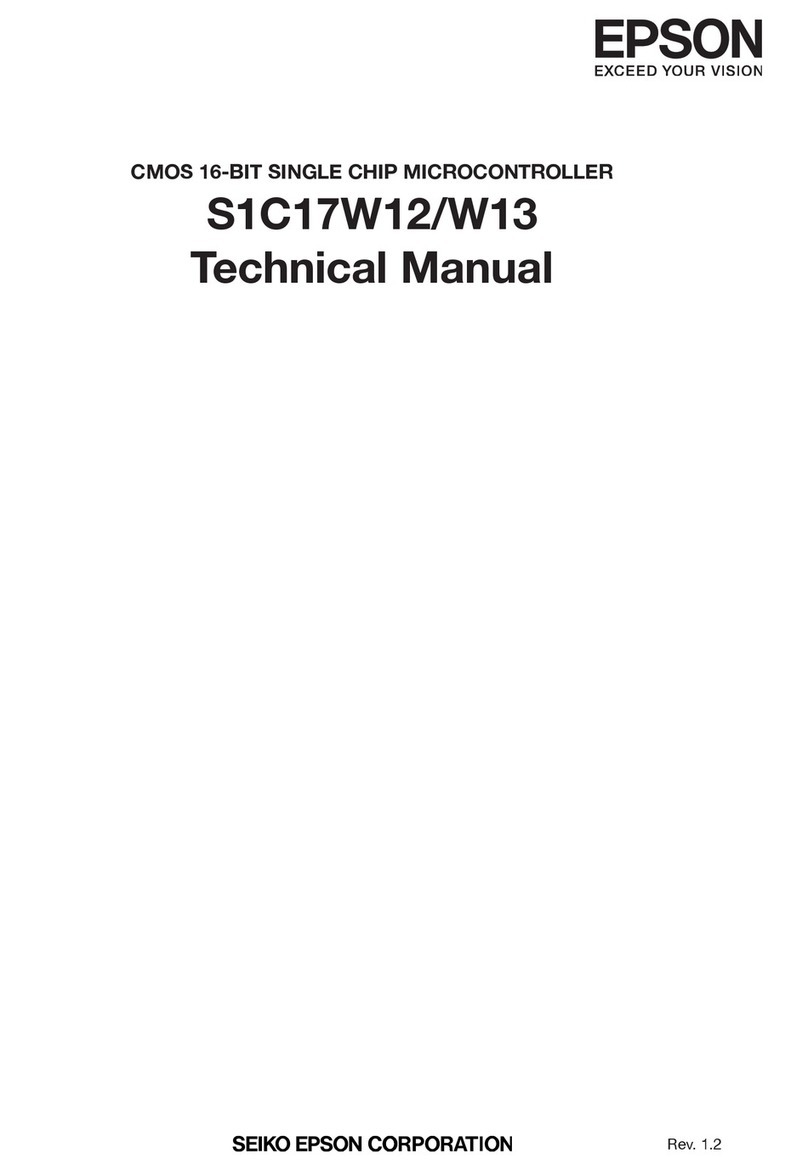 Epson S1C17W12 Technical manual Epson S1C17W12 Technical manual