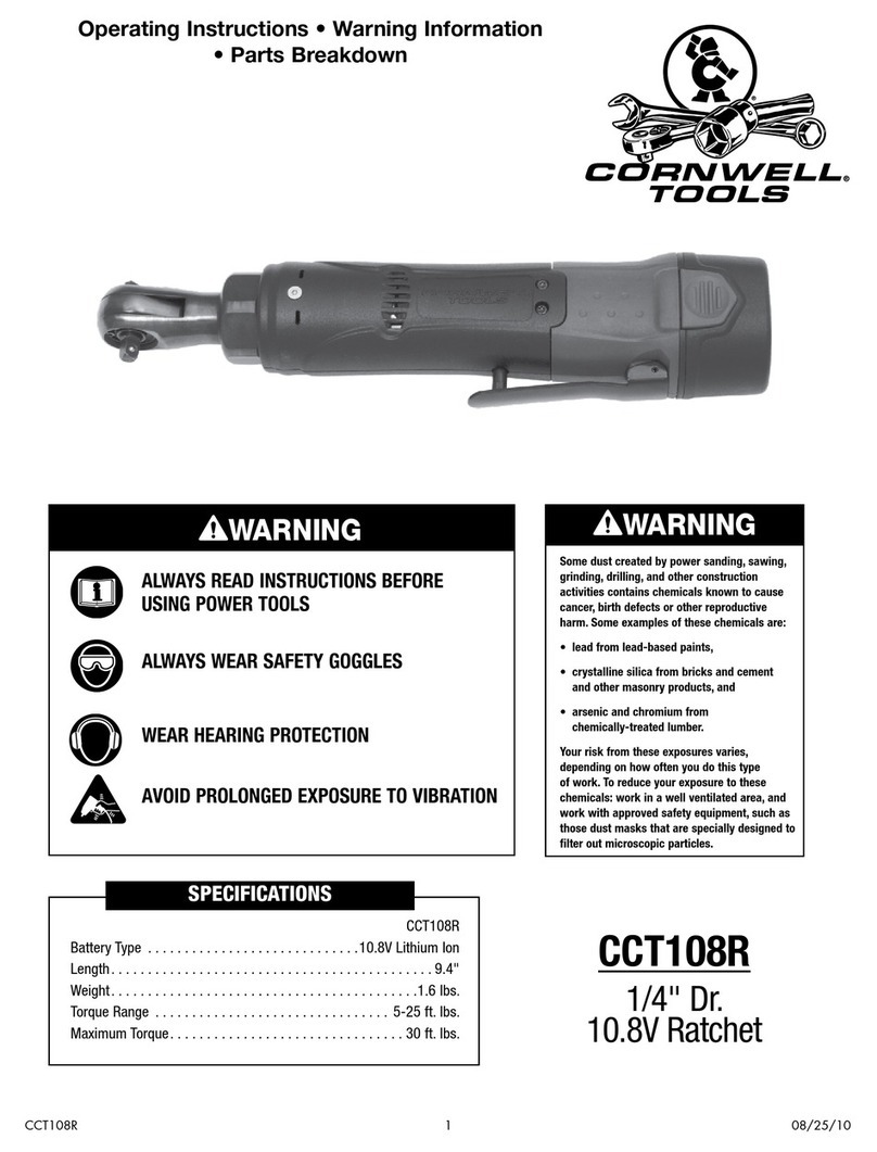 Cornwell Tools CCT108R operating instructions